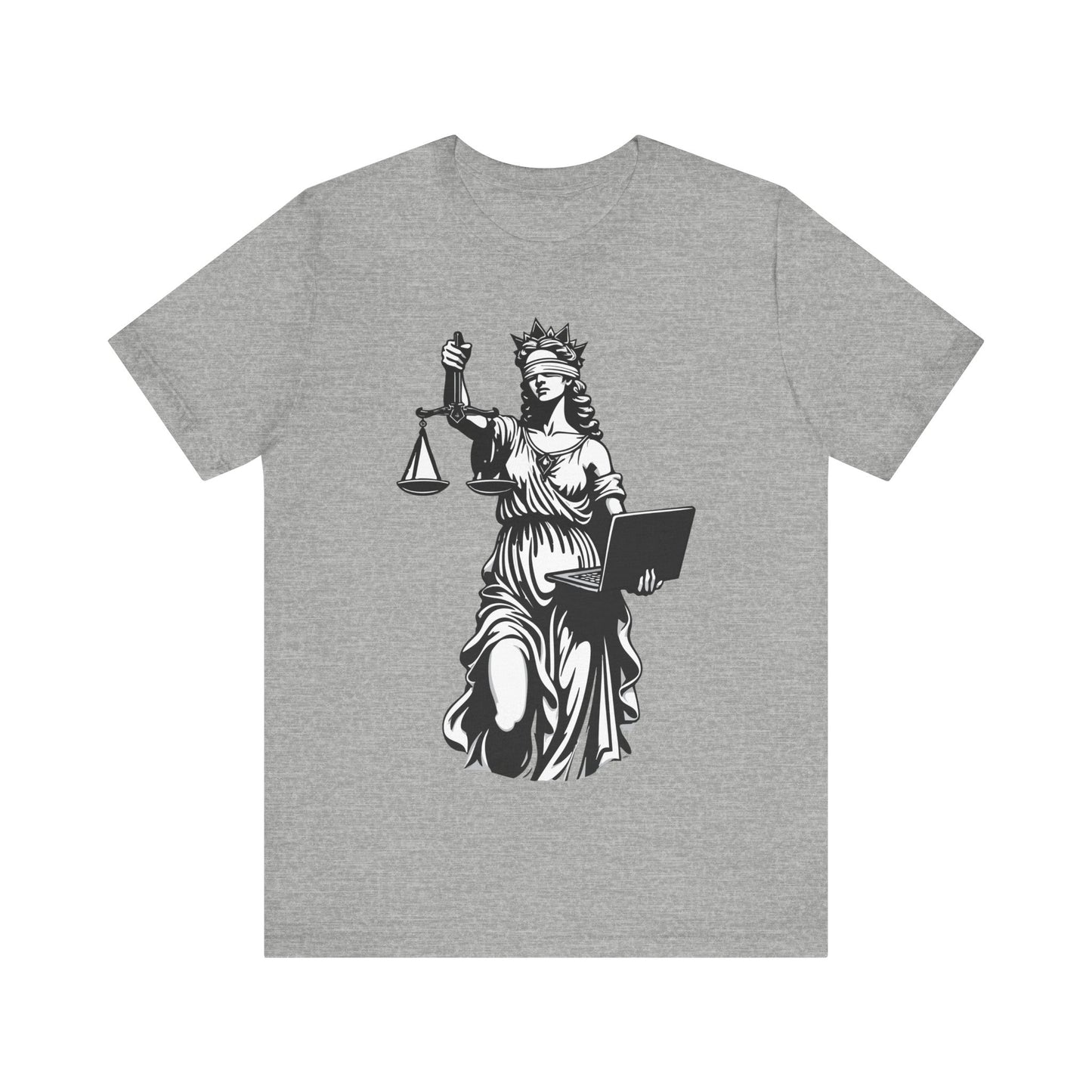 Lady Justice with a Laptop T-Shirt