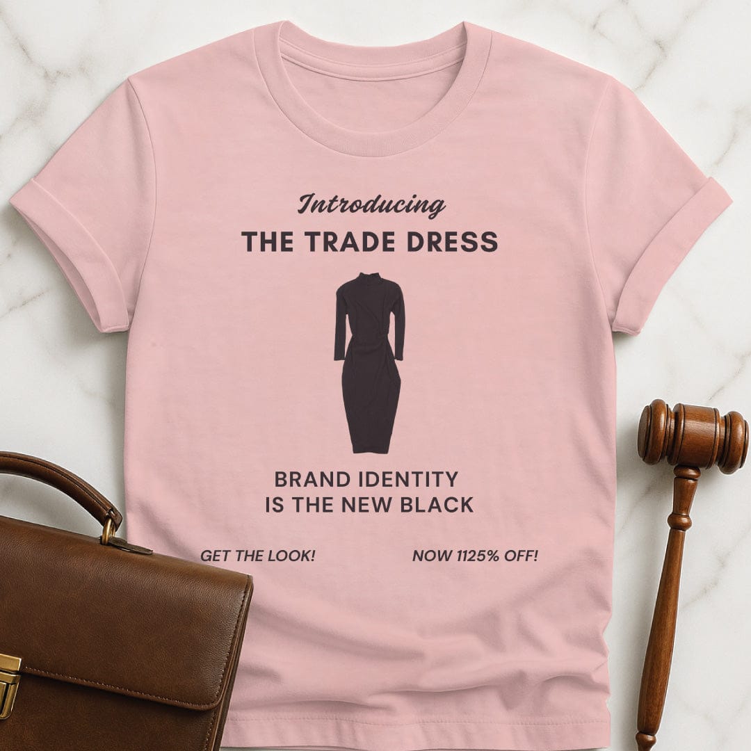 unique attorney tshirt that says Introducing the trade dress Brand identity is featuring black dress in pink